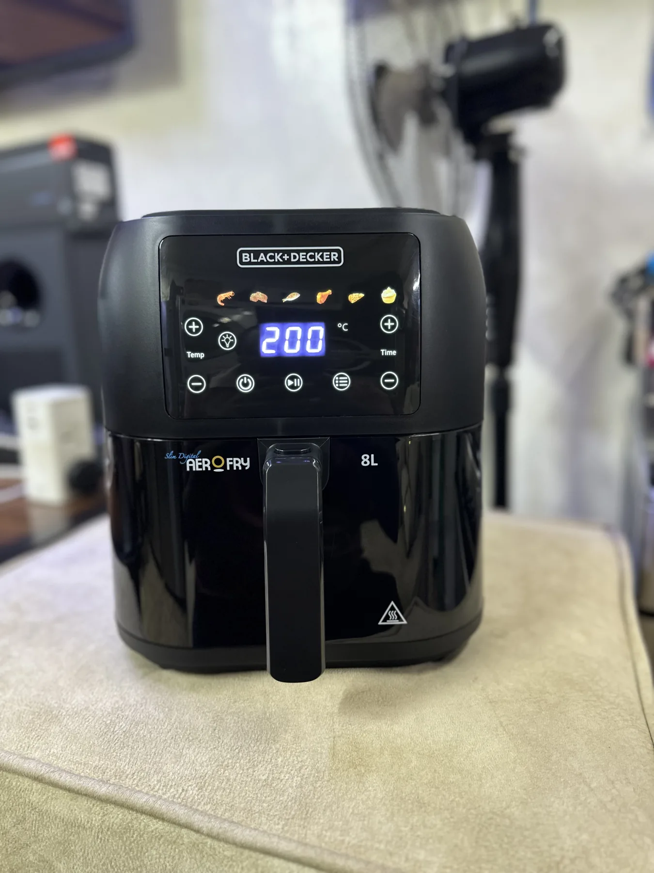 BLACK+DECKER SAF80W-B5 Air Fryer Digital - 8L, Black