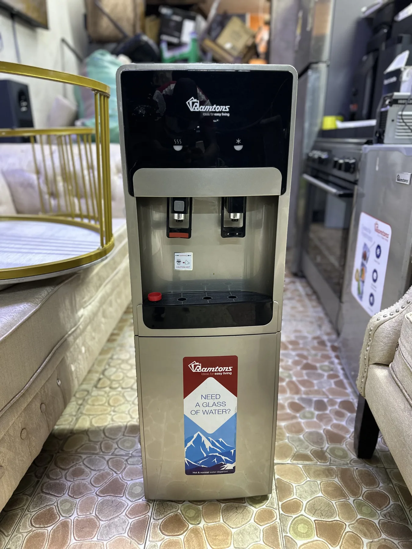 RAMTONS HOT AND COLD FREE STANDING WATER DISPENSER- (RM/593)